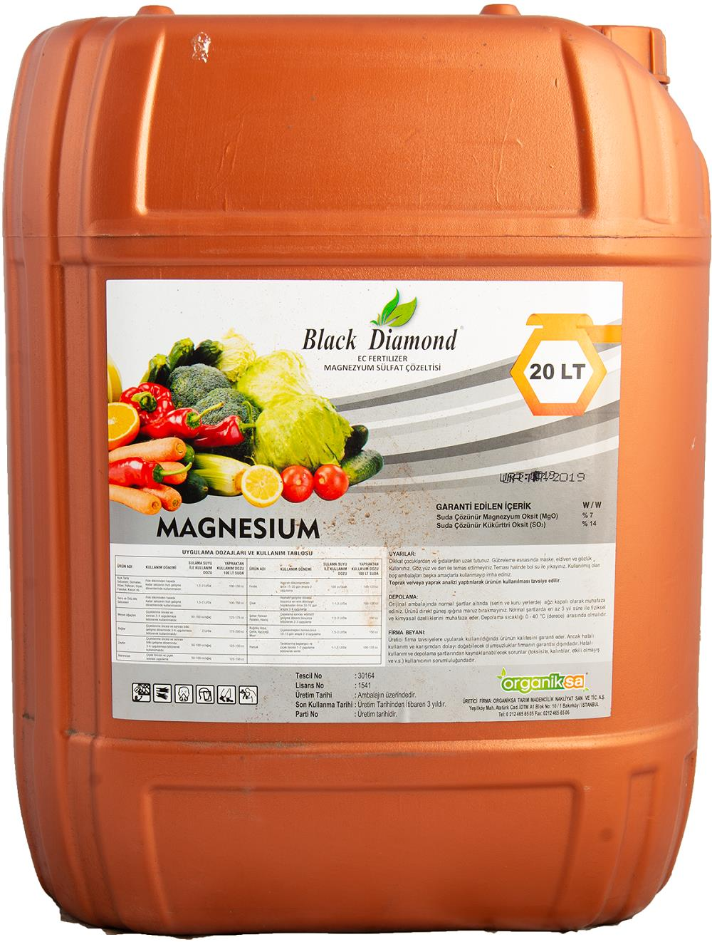 BLACK DİAMOND MAGNEZYUM (20 LT)