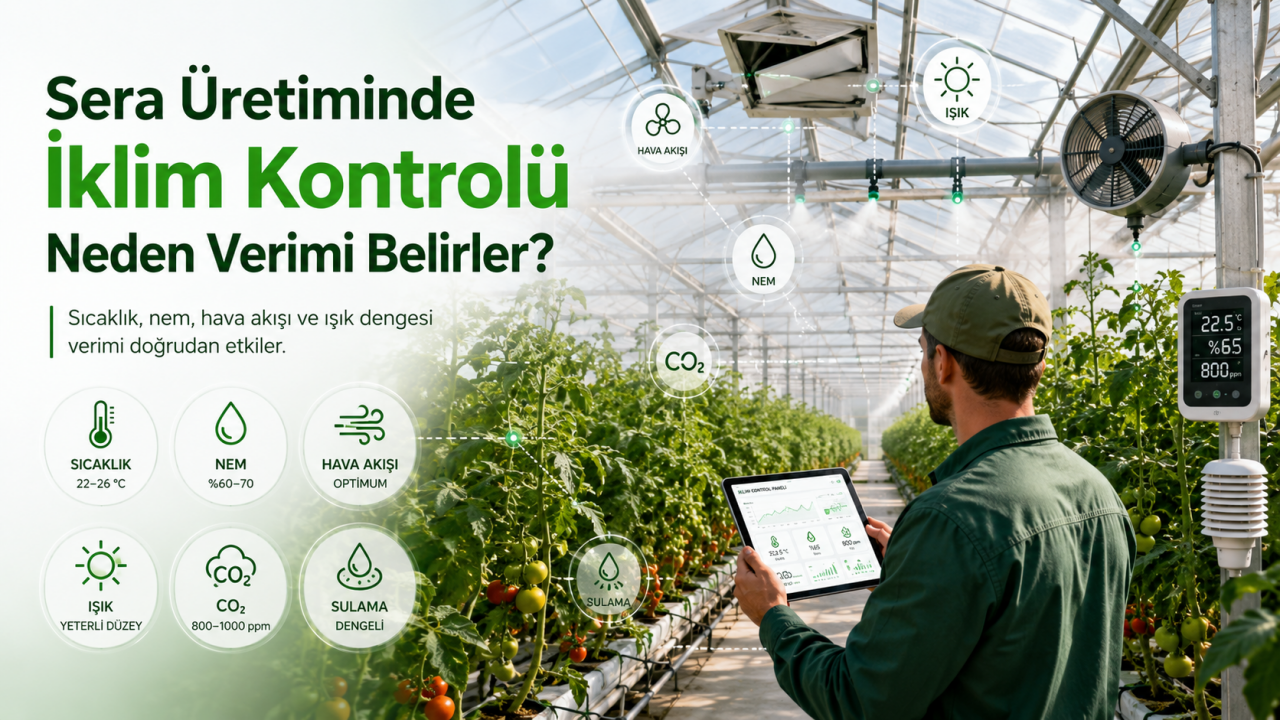 Sera Üretiminde İklim Kontrolü Neden Verimi Belirler?