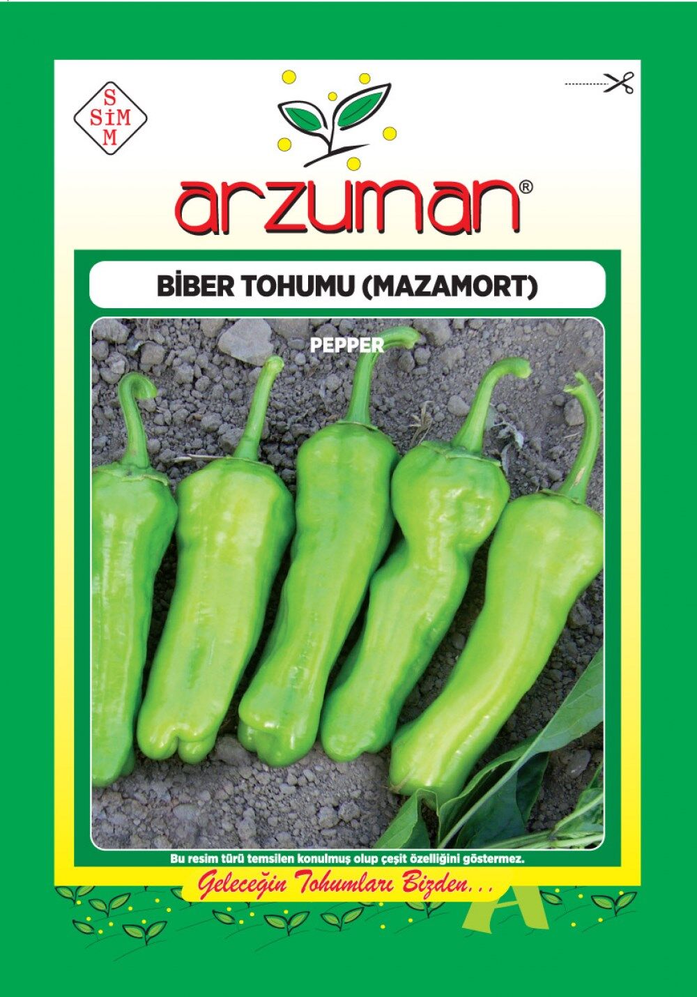 Üçburun Biber Tohumu (Köy Biberi) 10 Gr Mazamort