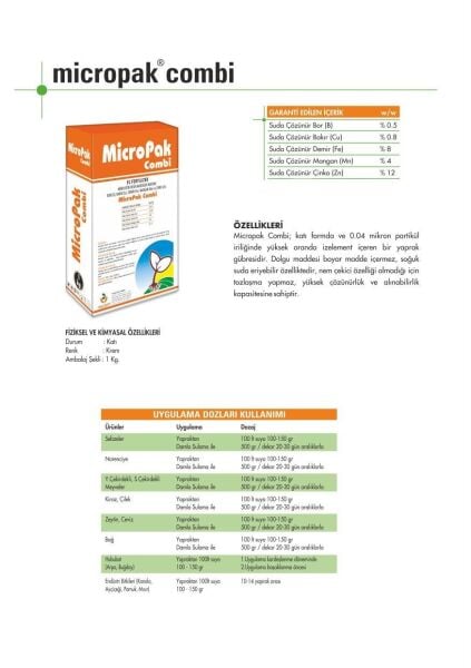 MİCRO PAK COMBİ 1KG