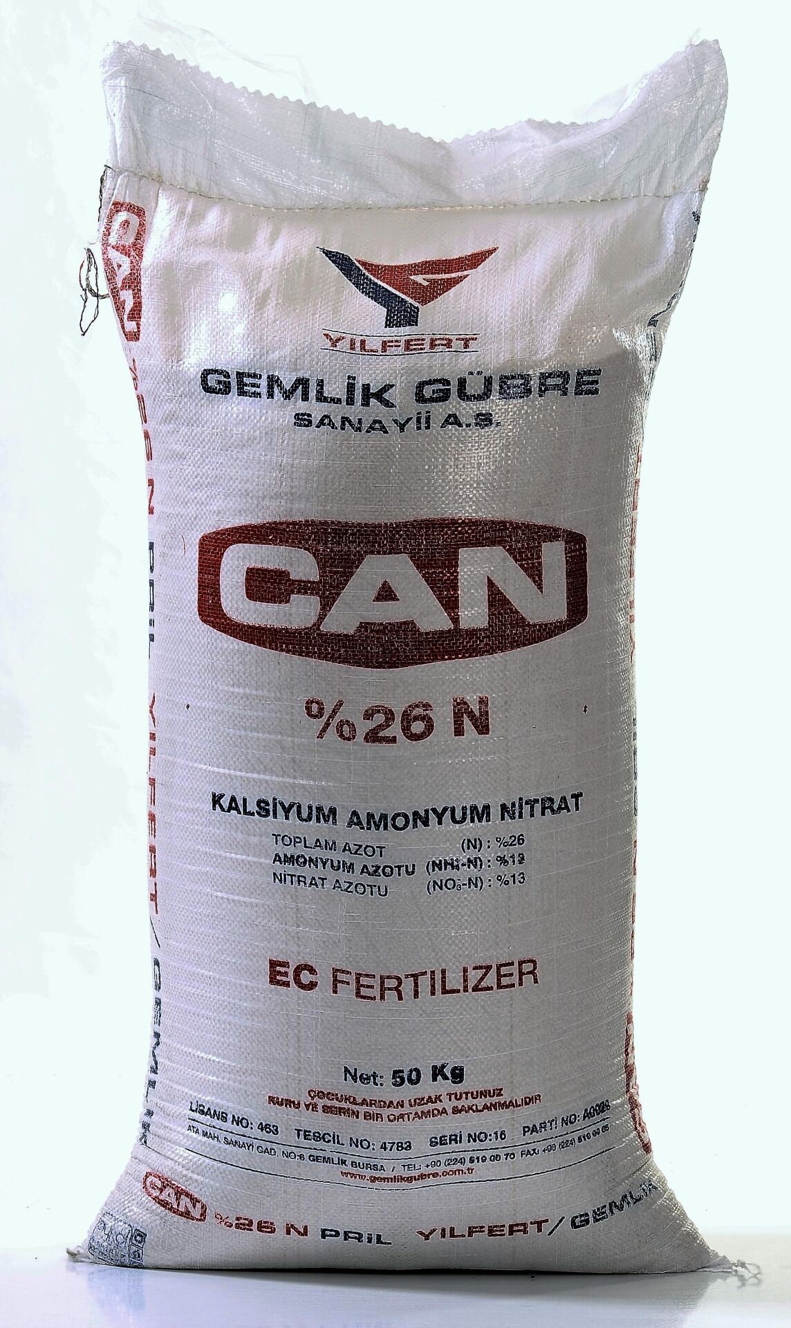 GEMLİK %26 CAN GÜBRE (50 KG)