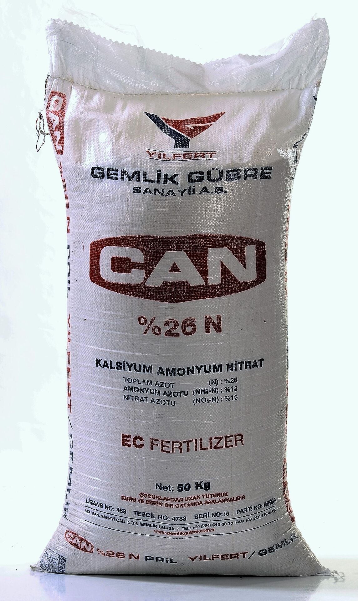 GEMLİK %26 CAN GÜBRE (50 KG)