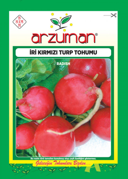 Arzuman İri Kırmızı Turp 10 gr