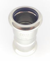 PRES NİPEL (Coupling) 316L Paslanmaz - (22 lik borular için )