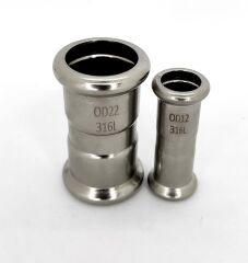PRES NİPEL (Coupling) 316L Paslanmaz - (12 lik borular için )