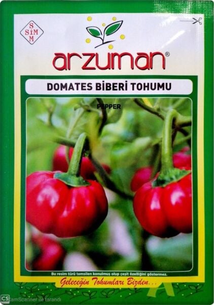 Domates Biberi Tohumu (5 Gr-500+ Adet)