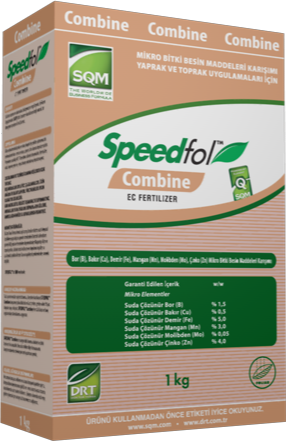 DRT Speedfol Combine EC Gübre, mikro bitki besin maddeleri karışımı, yaprak ve toprak uygulamaları için 1 kg ürün.