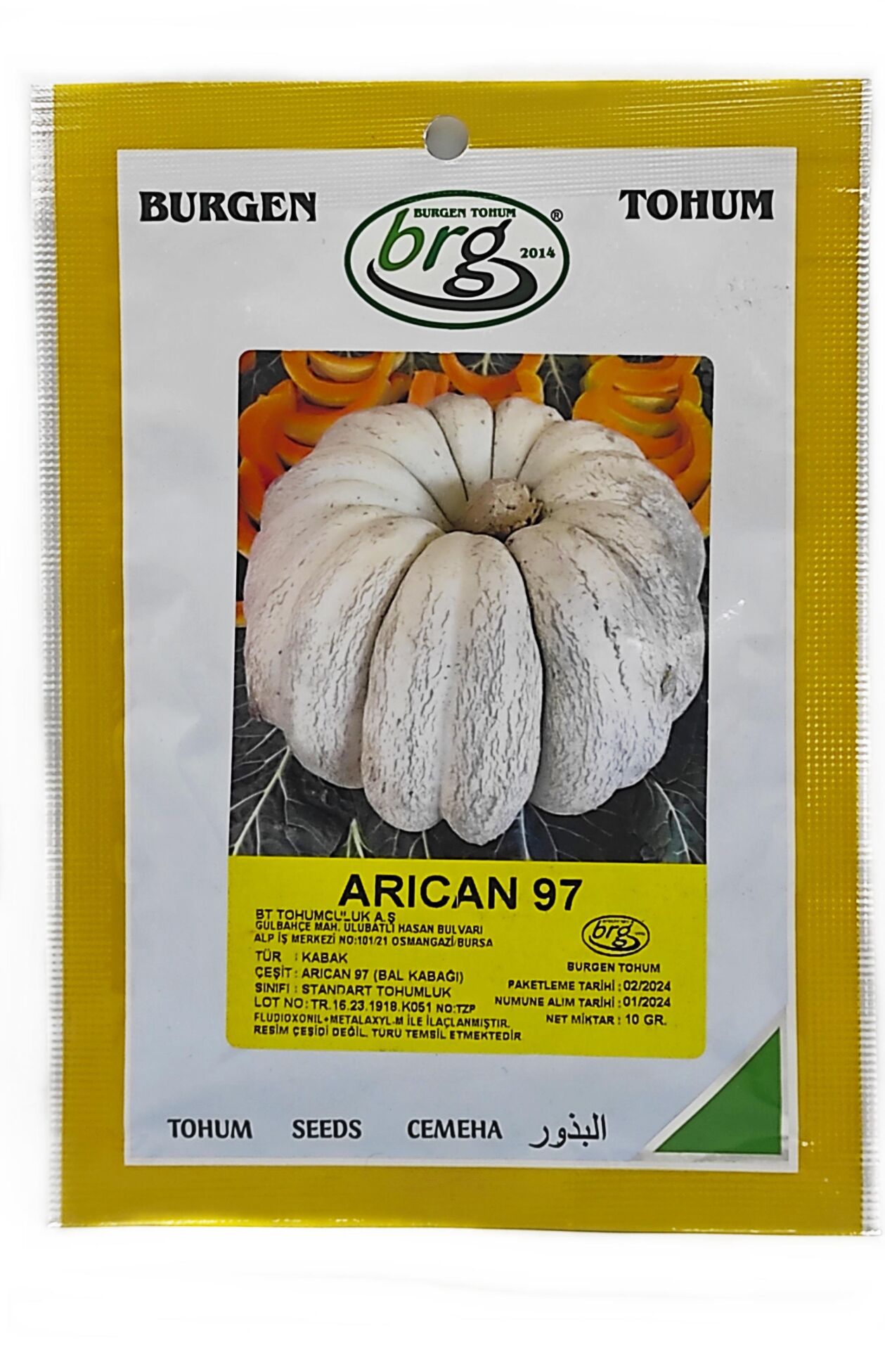 BT Arıcan 97 Kabak Tohumu 10 gr