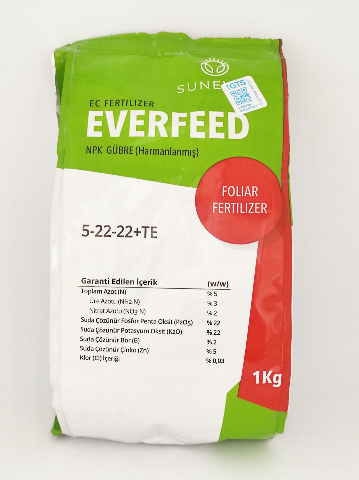 EVERFEED | 5-22-22+TE NPK Gübre 1 kg