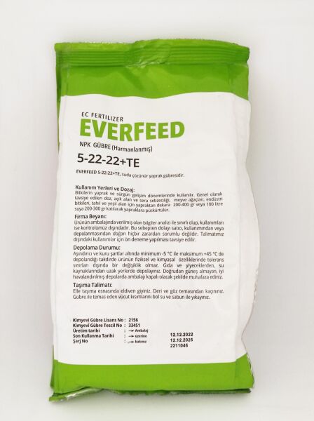 EVERFEED | 5-22-22+TE NPK Gübre 1 kg