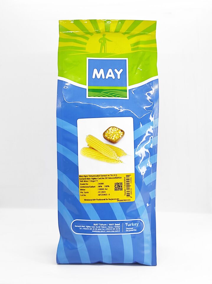 May Vega F1 Tatlı Şeker Mısır Tohumu (10.000 Adet)