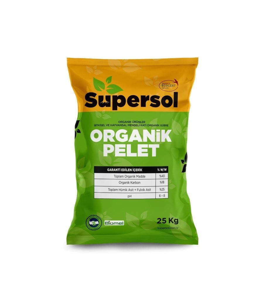 Supersol Organik Pelet Toprak Düzenleyici 25 kg