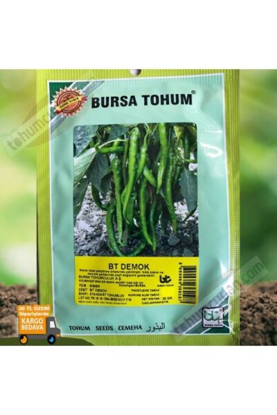Sofralık Verimli Leziz BT Demok Tatlı Biber Tohumu (25 gr)