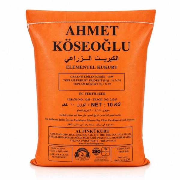 Köseoğlu  Toz Kukürt  10 Kg Orijinal Paket