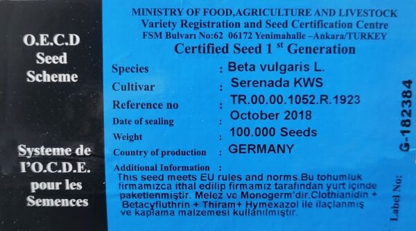 KWS SERENADA ŞEKER PANCARI TOHUMU (1 Ünite)
