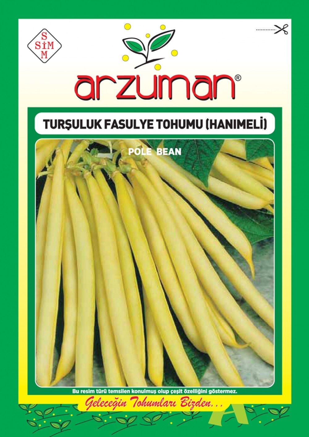 Arzuman Hanımeli Turşuluk Fasulye Tohumu 50 G