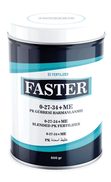 Faster Çiçeklendirici ve Meyve Tutturucu PK Gübre 500 gr