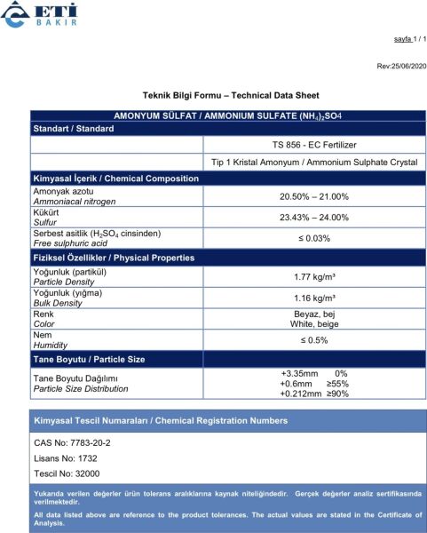 Eti Şeker Gübre Ağaç Çiçek Üst Çim Gübresi 1 Kg