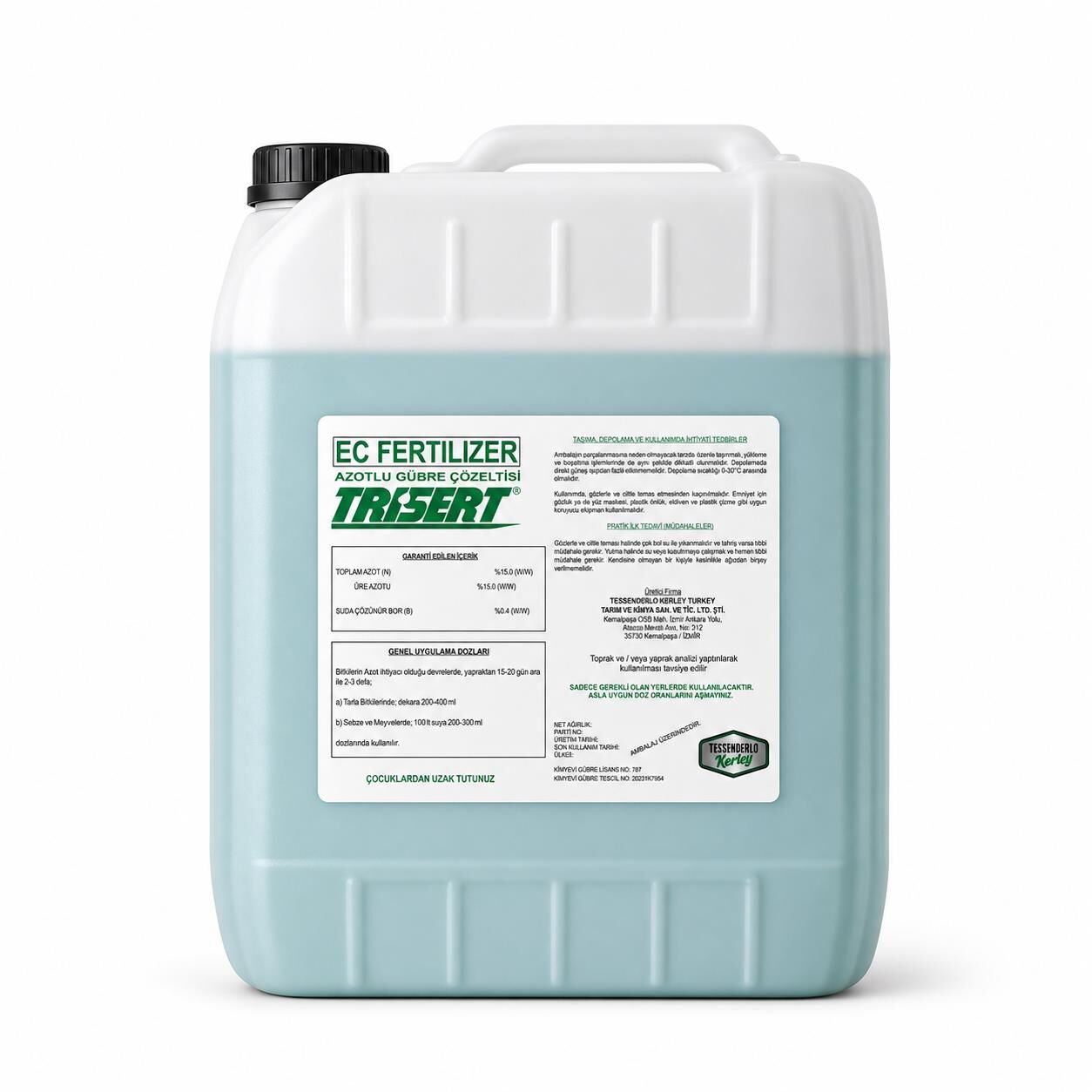 Trisert-CB Azotlu Gübre Çözeltisi 4 litre