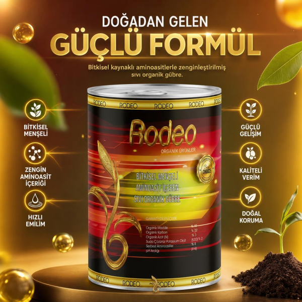 Rodeo Bitkisel Sıvı Amino Asit İçerikli Gübre 15 litre