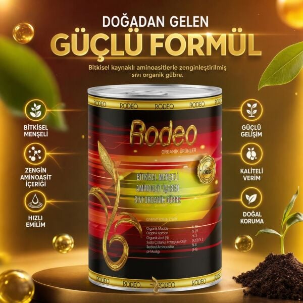 Rodeo Bitkisel Sıvı Amino Asit İçerikli Gübre 5 litre