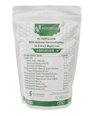 Azot Ağırlıklı NPK Gübresi 19-9-9+(2MgO)+Me (5 kg) AGROBİGEN