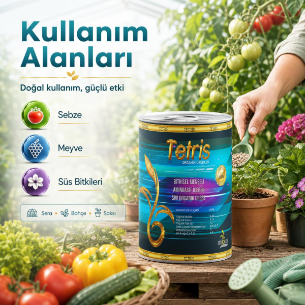 Tetris Bitkisel Amino Asit İçeren Sıvı Organik Gübre 15 litre