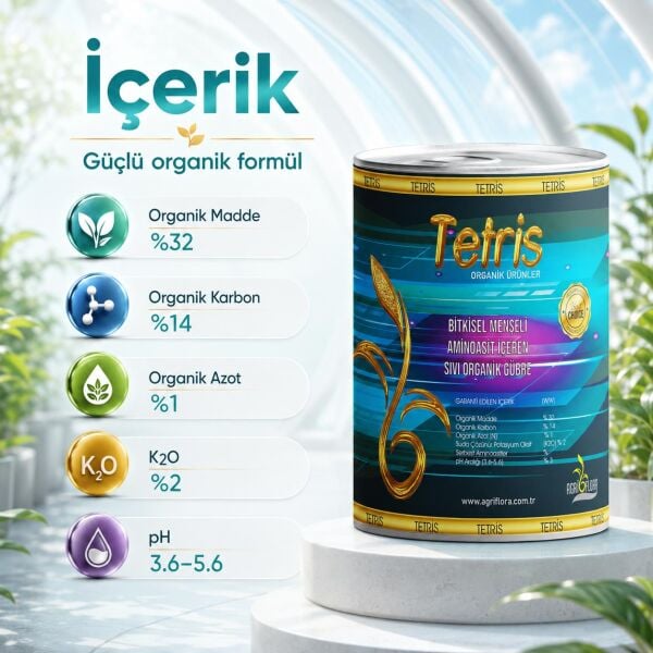 Tetris Bitkisel Amino Asit İçeren Sıvı Organik Gübre 5 litre