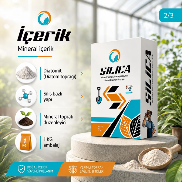Silica Mikronize Toz Silisyum 1 Kg