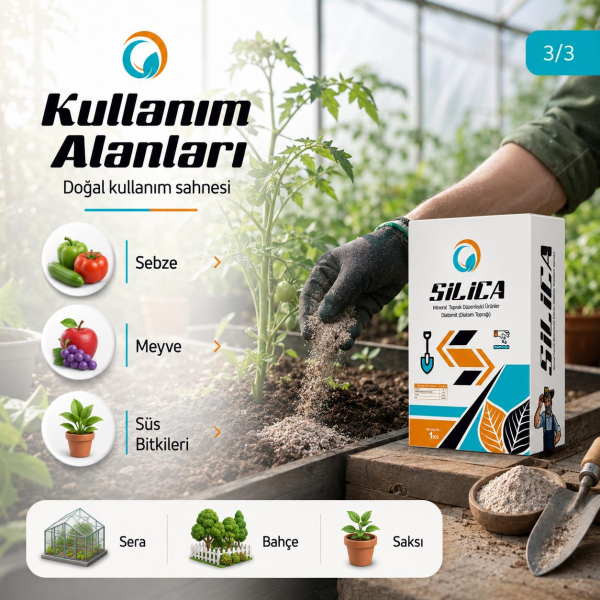 Silica Mikronize Toz Silisyum 1 Kg