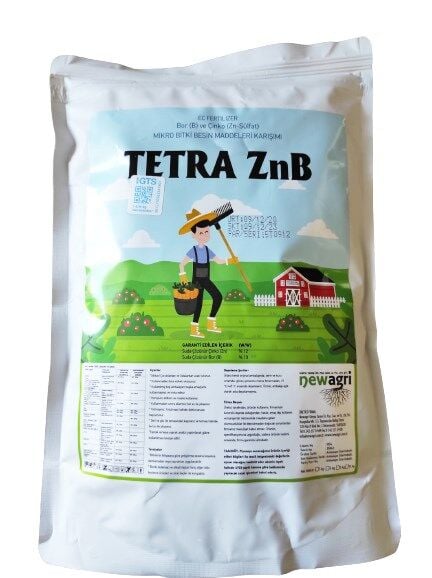 Bor ve Çinko Gübresi Tetra ZnB (1 kg) Toz