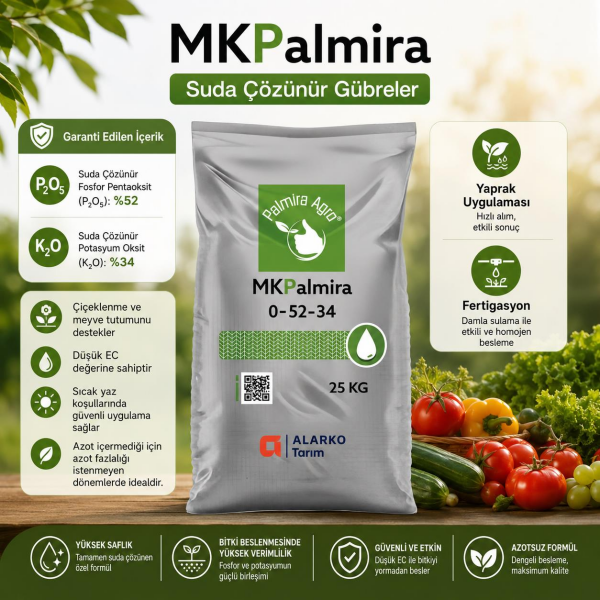 MKPalmira Potasyum Fosfor Gübresi 25 Kg
