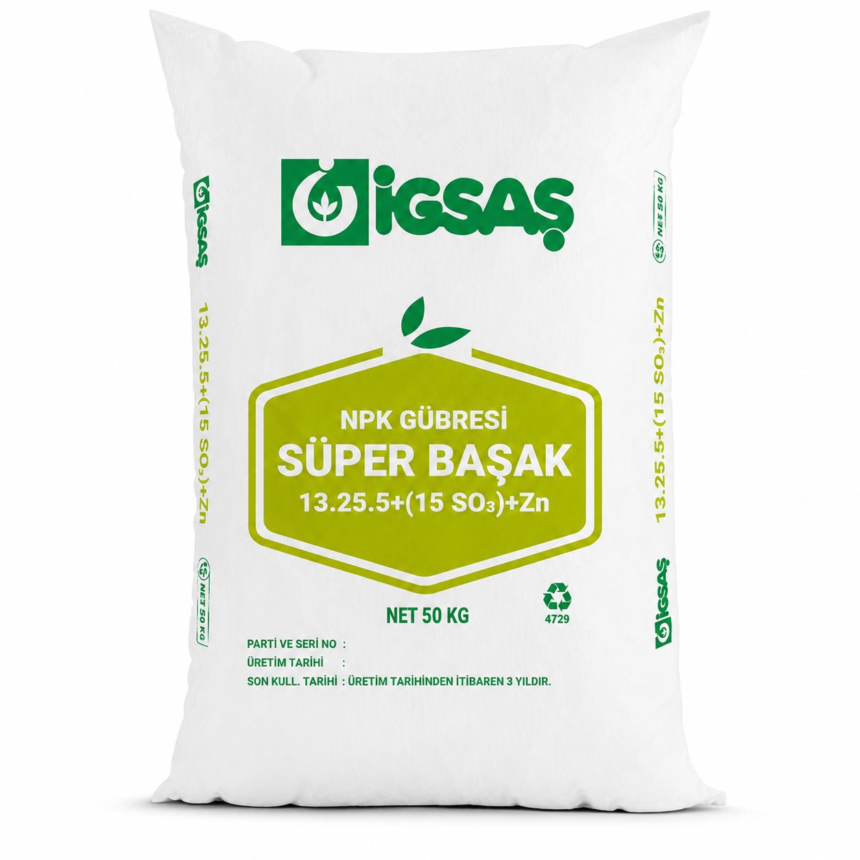 İGSAŞ Süper Başak Çinkolu Taban Gübresi 50 kg