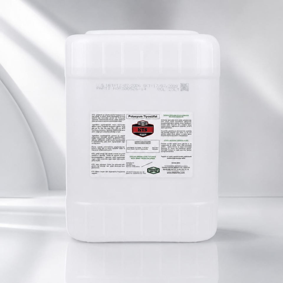 KTS Potasyum Tiyosülfat Sıvı Gübre 20 litre