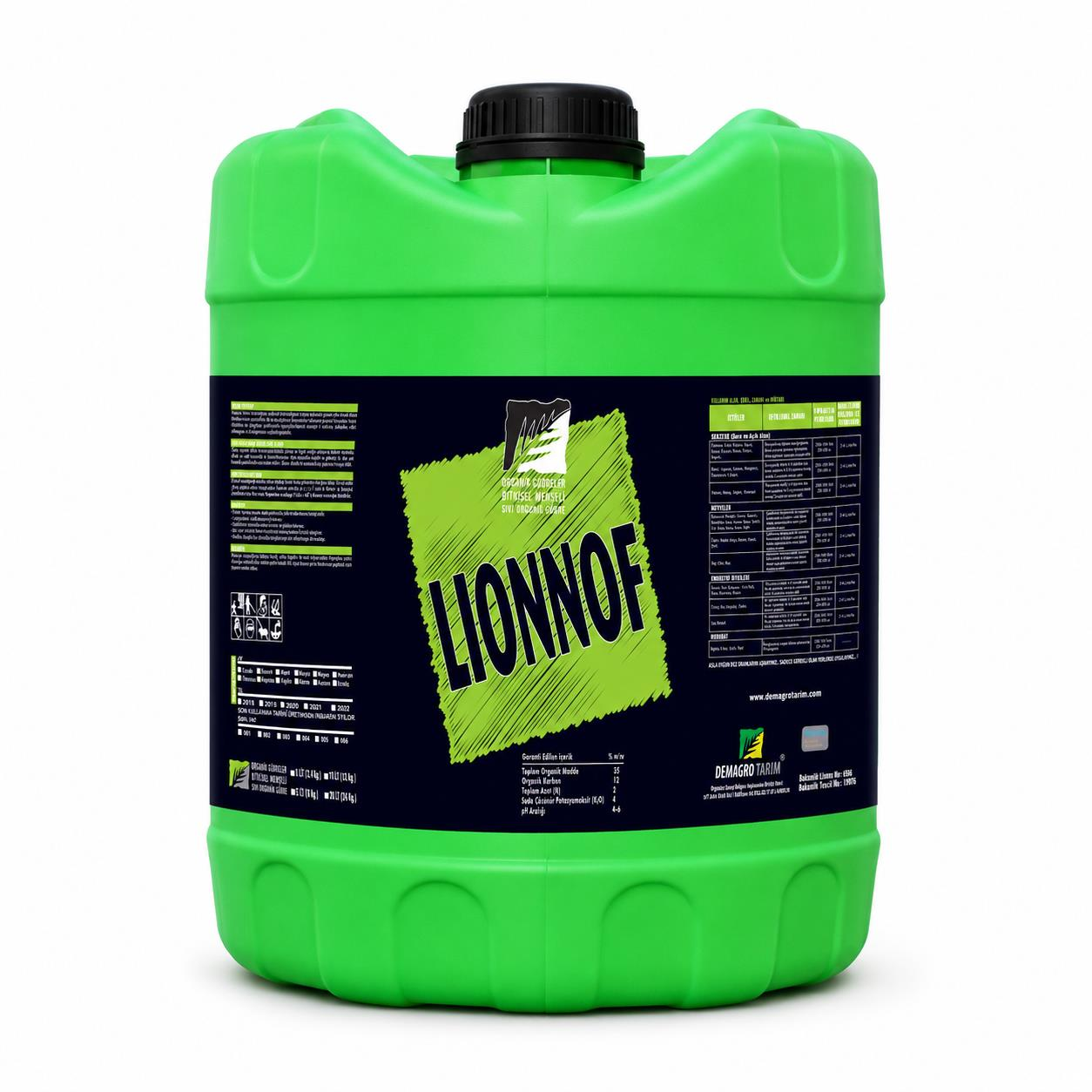 LionNOF Bitkisel Menşeli Sıvı Organik Gübre 20 litre