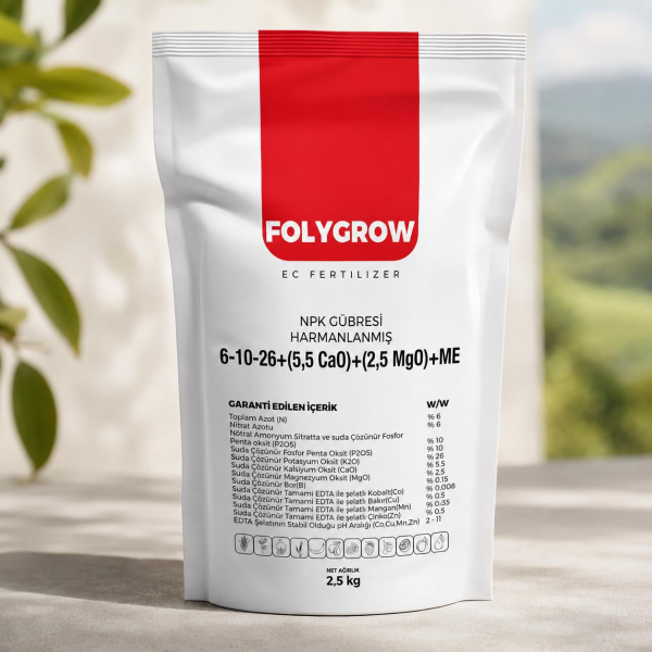 Candem FolyGrow 6-10-26 Yaprak Gübresi 2.5 KG