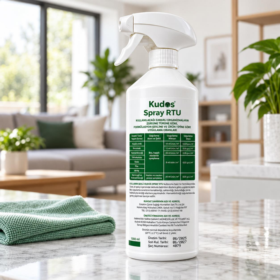 Entokim Kudos Ultra EC Profesyonel Haşere İlacı 800ml