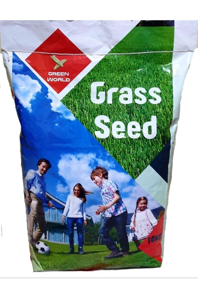 7 Günde Çimlenen Üzerine Basılabilir 6'lı Karışım Çim Tohumu -10 Kg