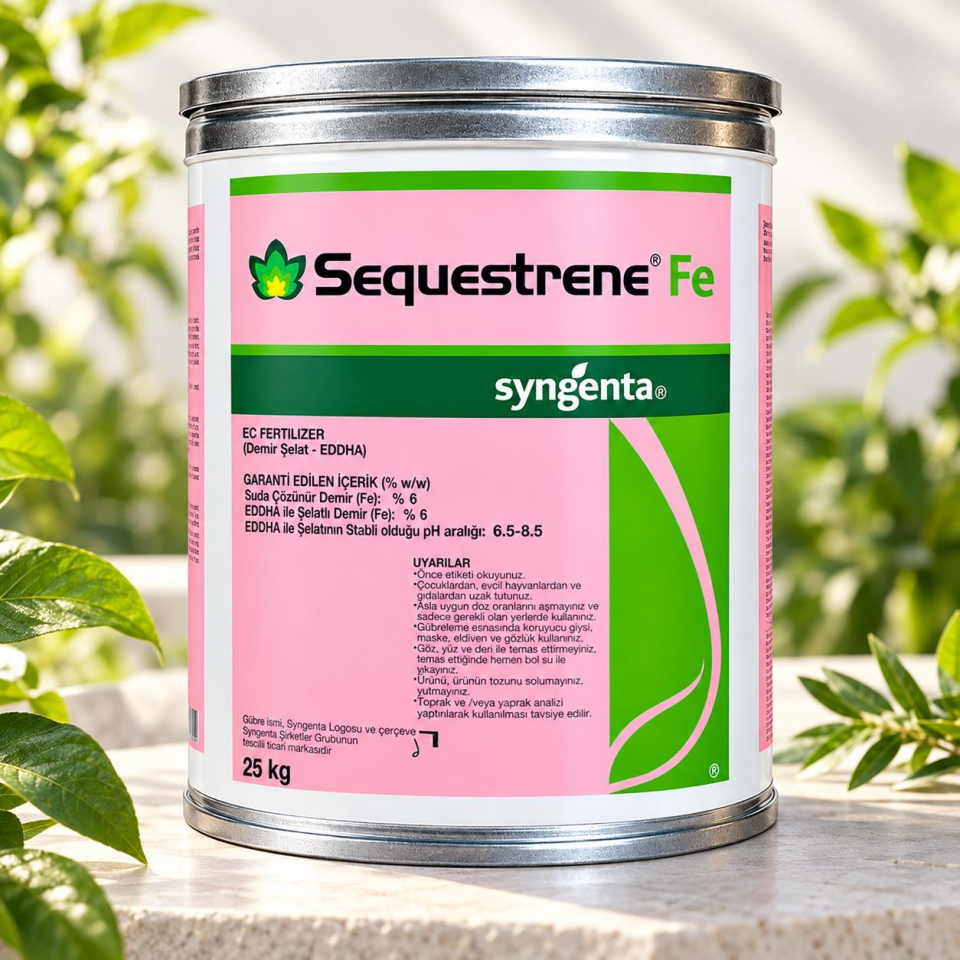 Syngenta Sequestrene Fe %6 EDDHA Demir Şelatı (25 kg)