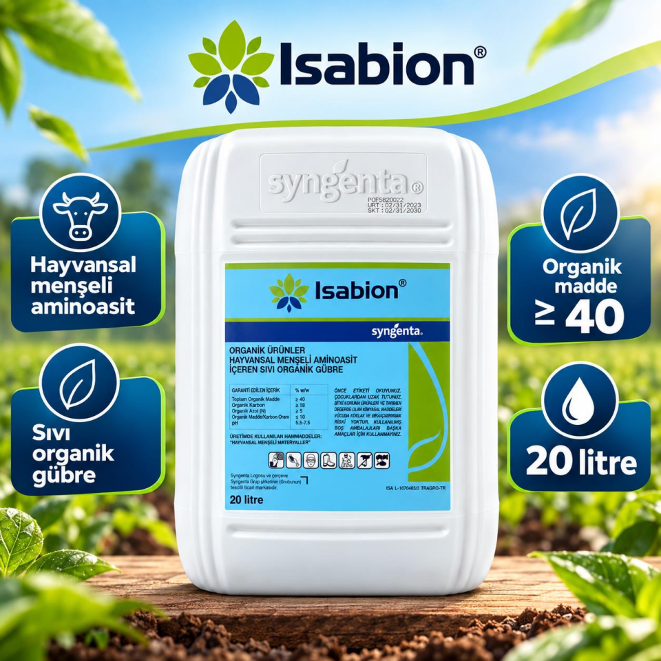 Syngenta Isabion Aminoasitli Organik Gübre 20 Litre